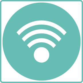 Wifi symbol on a web tile.